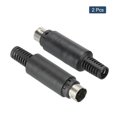 thumbnail image 3 of Pack of 2 S Video DIN Mini Male Socket 7 Pin Signal Transmission, 3 of 4