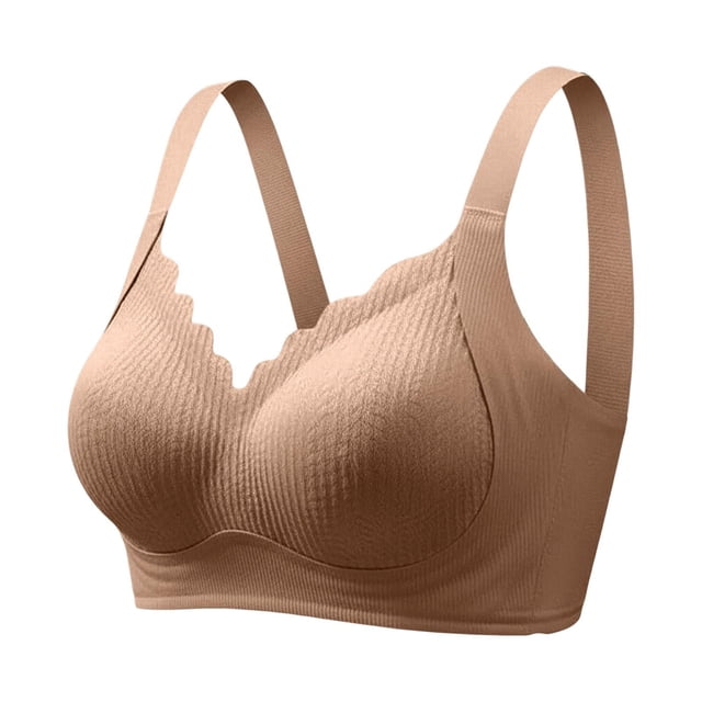 Full Coverage Wireless Everyday Comfort Bra for Support in Plus Size Longline Design and Everyday Wear Everyday T-Shirt Bra with Full Coverage Support