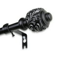 thumbnail image 3 of 5/8" Dia Adjustable 28"-48" single curtain rod with Horace Finials - Black,(5709-282), 3 of 3
