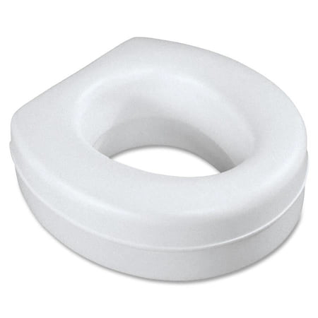 Medline Raised Toilet Seat, Contoured, Plastic