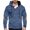 Navy*, variant on Men's Loose Fit Hoodie Henley Snap Neck Elbow Patch Detail Adjustable Drawstring Long Sleeve Outerwear Black