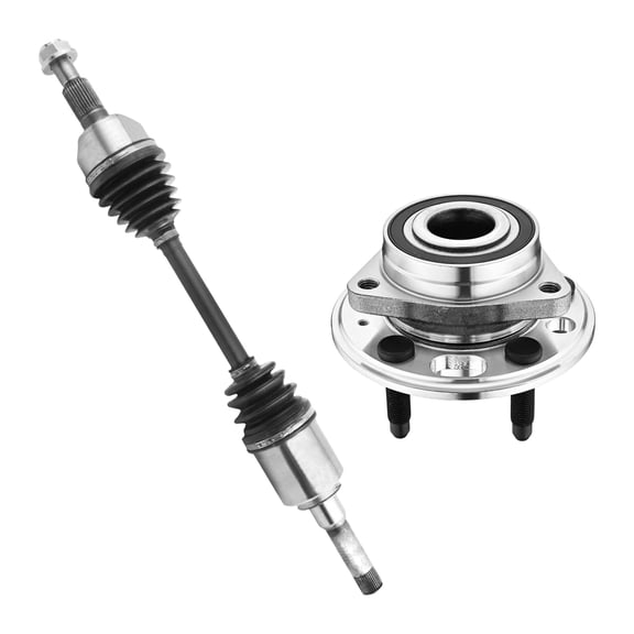 AutoShack Front Left CV Axle Shaft Wheel Hub Bearing Assembly Replacement for 2010-2017 Chevrolet Equinox AWD, FWD 2010-2017 GMC Terrain AWD, FWD Driver Side 5-Lug 5 HUB010200192