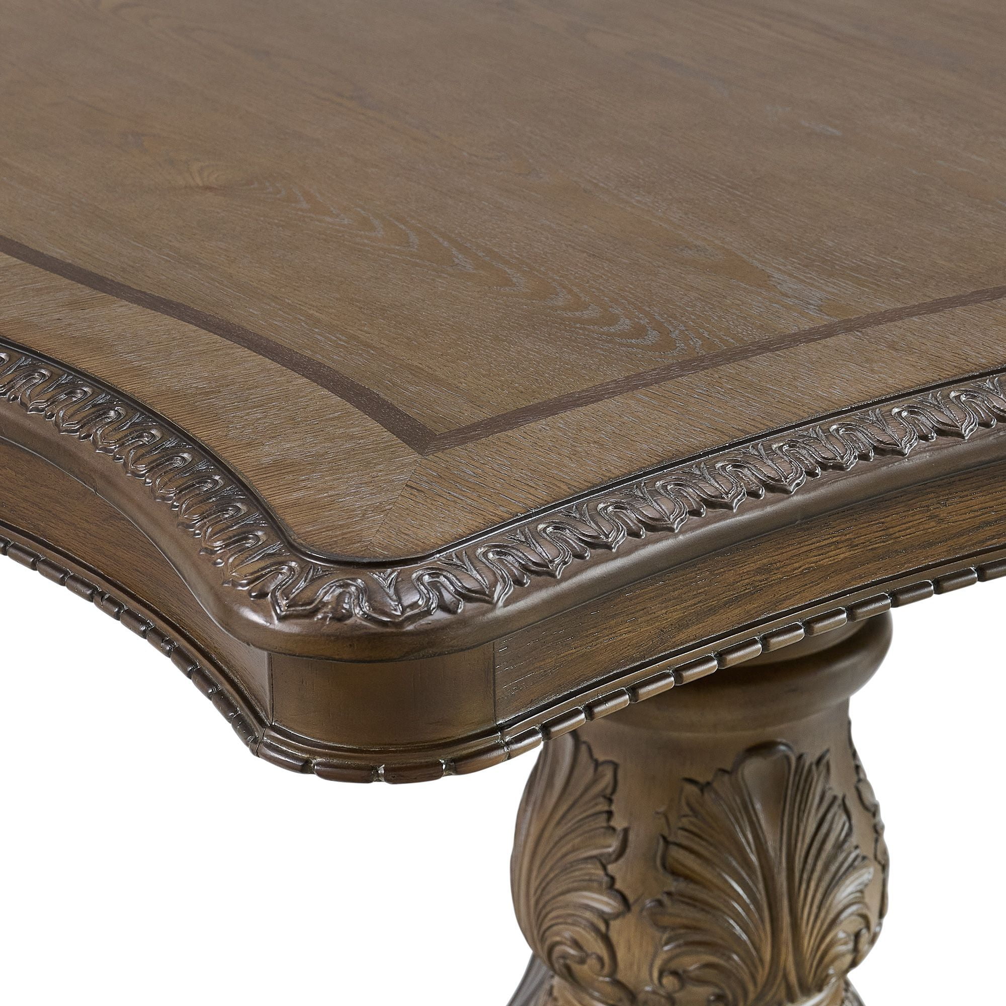 Picket House Furnishings Denali Rectangular Dining Table with 2 Leaves in Walnut