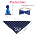 thumbnail image 3 of Unique Bargains Cat Birthday Decorations Cat Birthday Hat Bandana Number Cat Birthday Outfit Cat Party Outfit for Cats Kitten Birthday Decorations Blue, 3 of 7