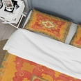 thumbnail image 4 of Designart 'Moroccan Orange Tiles Collage II' Cottage Duvet Cover Set, 4 of 4