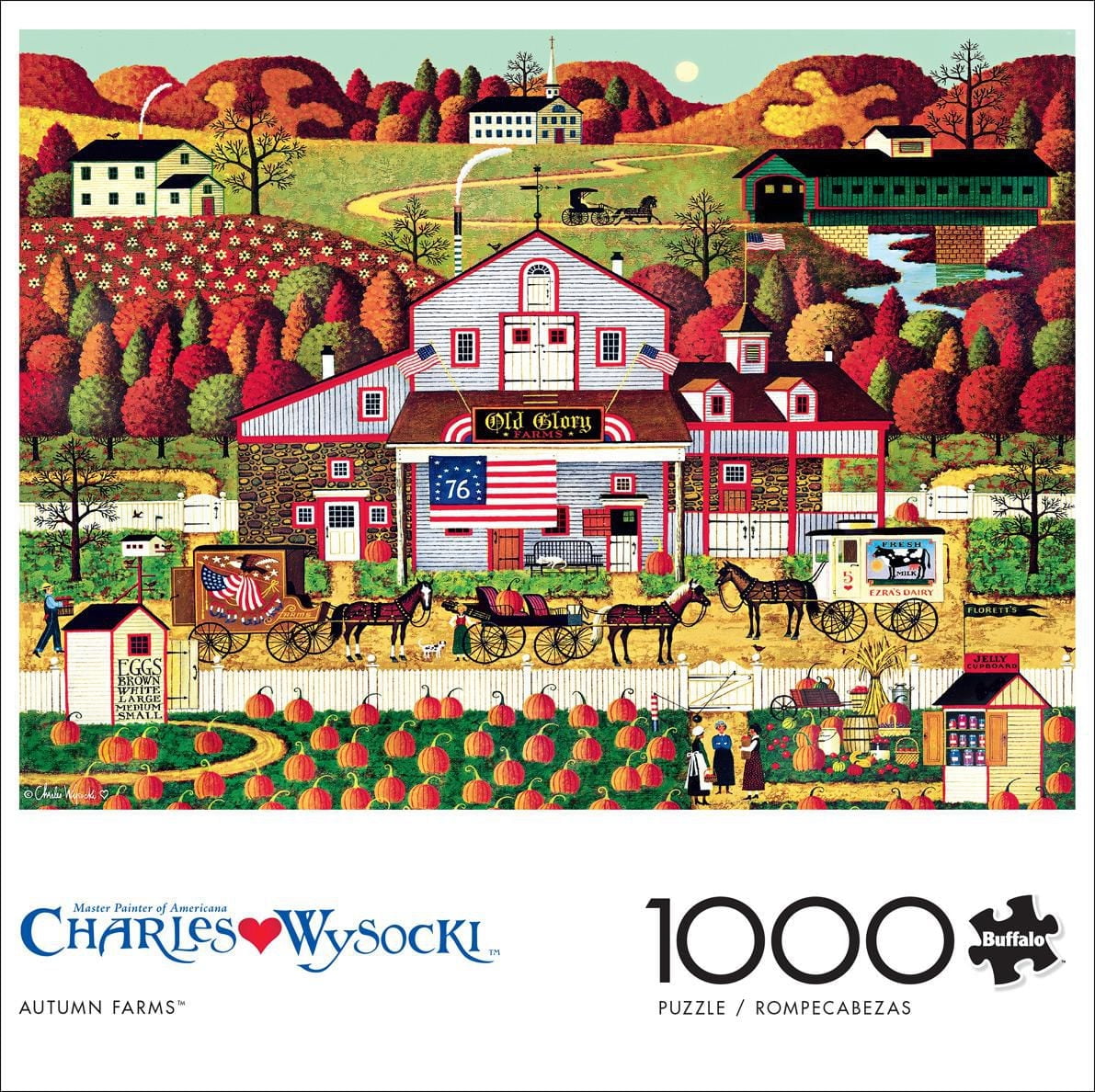 Buffalo Games - Charles Wysocki - Autumn Farms - 1000 Piece Jigsaw Puzzle