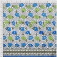 thumbnail image 2 of oneOone Cotton Poplin Twill Blue Fabric Geometric & Artistic Floral Panel Sewing Fabric By The Yard Printed Diy Clothing Sewing Supplies 56 Inch Wide, 2 of 3
