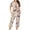 Multicolor, variant on Jamicy Pajama Set for Women Fashion Casual Loose Printed Round Neck Short Sleeve Button Capri Pants Comfortable Ladies Pajamas Set