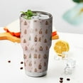 thumbnail image 3 of 30oz Pink Christmas Gingerbread House Pattern Tumblers Stainless Steel Tumbler with Lid and Straw,Vacuum Insulated Double Wall Travel Tumbler Cups Mug with Cleaning Brush for Coffee,Tea, 3 of 7