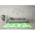 thumbnail image 3 of Ahgly Company Indoor Round Abstract Emerald Green Modern Area Rugs, 5' Round, 3 of 4