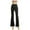Black, variant on VSSSJ Women's Modern Flared Dance Pants Slim Fit Solid Color High Waist Straight Wide Leg Pants Casual Comfortable Lightweight Long Pants Black XXXL