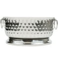 thumbnail image 2 of Tablecraft BT1815 Bali Oval Double Wall Stainless Steel Beverage Tub - 18" x 15" x 9", 2 of 4