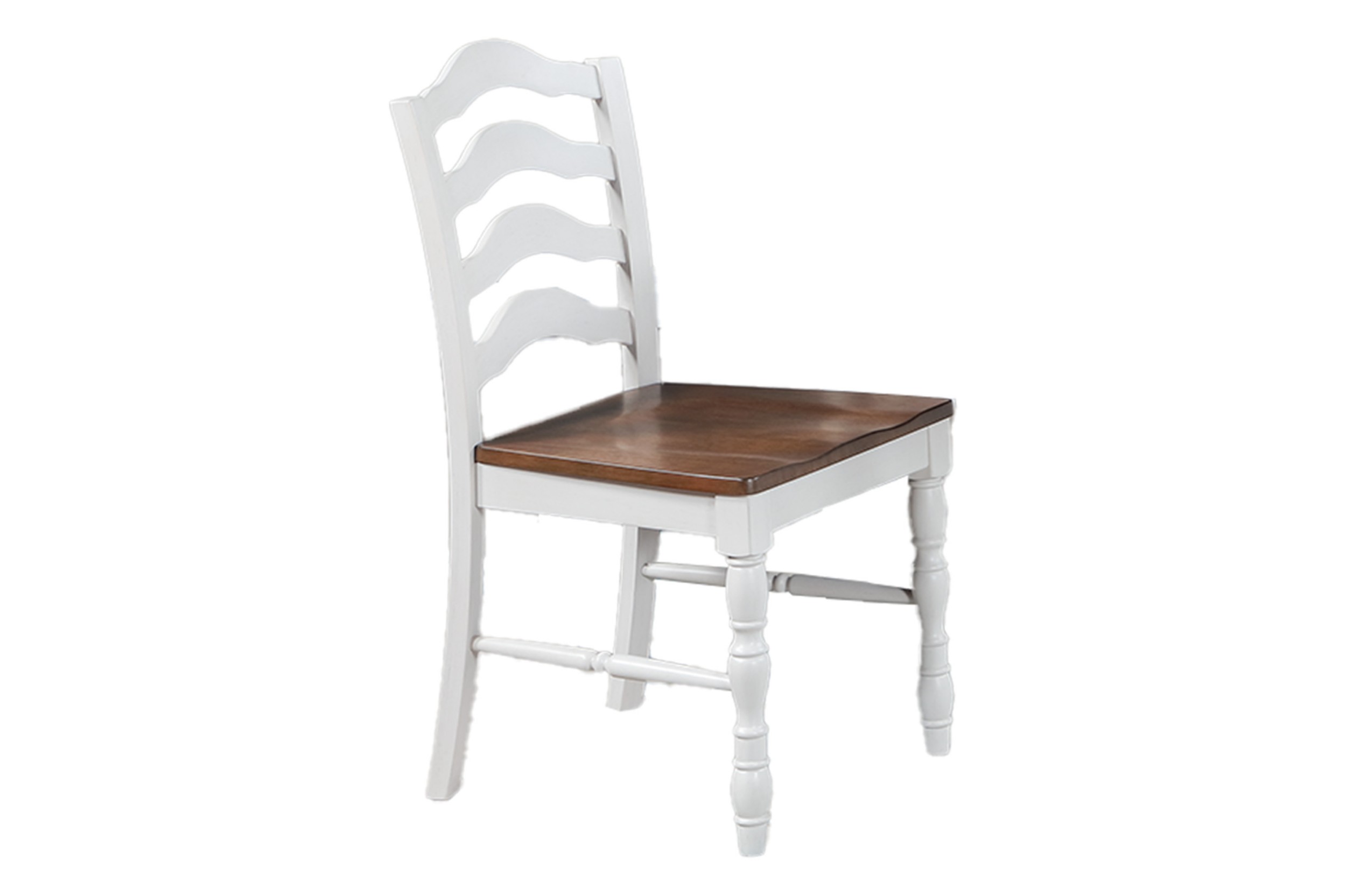 Aukfa 5-Piece Dining Table Set for 4, Modern Farmhouse Kitchen Table Set for Dining Room or Small Spaces, White/Brown