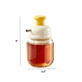 thumbnail image 2 of 1pack Mini Oil Bottle QZS Reusable Glass Sauce Bottle 100ml/3oz Olive Oil Dispenser Portable Press-Type Sauce Dispenser for Cooking White, 2 of 6
