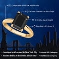 thumbnail image 2 of Gem Stone King 10K Yellow Gold Black Onyx Solitaire Engagement Ring for Women (2.10 Cttw, Octagon 9X7MM, Gemstone December Birthstone, Available in Size 5, 6, 7, 8, 9), 2 of 7