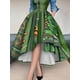 thumbnail image 4 of Vestido elegante para mujer, con estampado abstracto, retazos, cuello vuelto, camisa de talle medio, vestido de fiesta de noche, vestido largo para mujer, 4 of 4