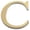 C, variant on 4 Inch 26 Letters 3D Acrylic Alphabet Mirror Wall Sticker Artistic Letter Self-Adhesive Art Letter Sign for Wall Home Bedroom Living DIY Home Decoration, Light Gold(P)