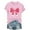 #148-Pink, variant on Xuyuer Valentine's Day Shirts for Women:Cute Love Heart Tshirts Graphic Tees Valentine Casual Short Sleeve Top bow tie fashion casual printed round-neck short-sleeved T-shirt top