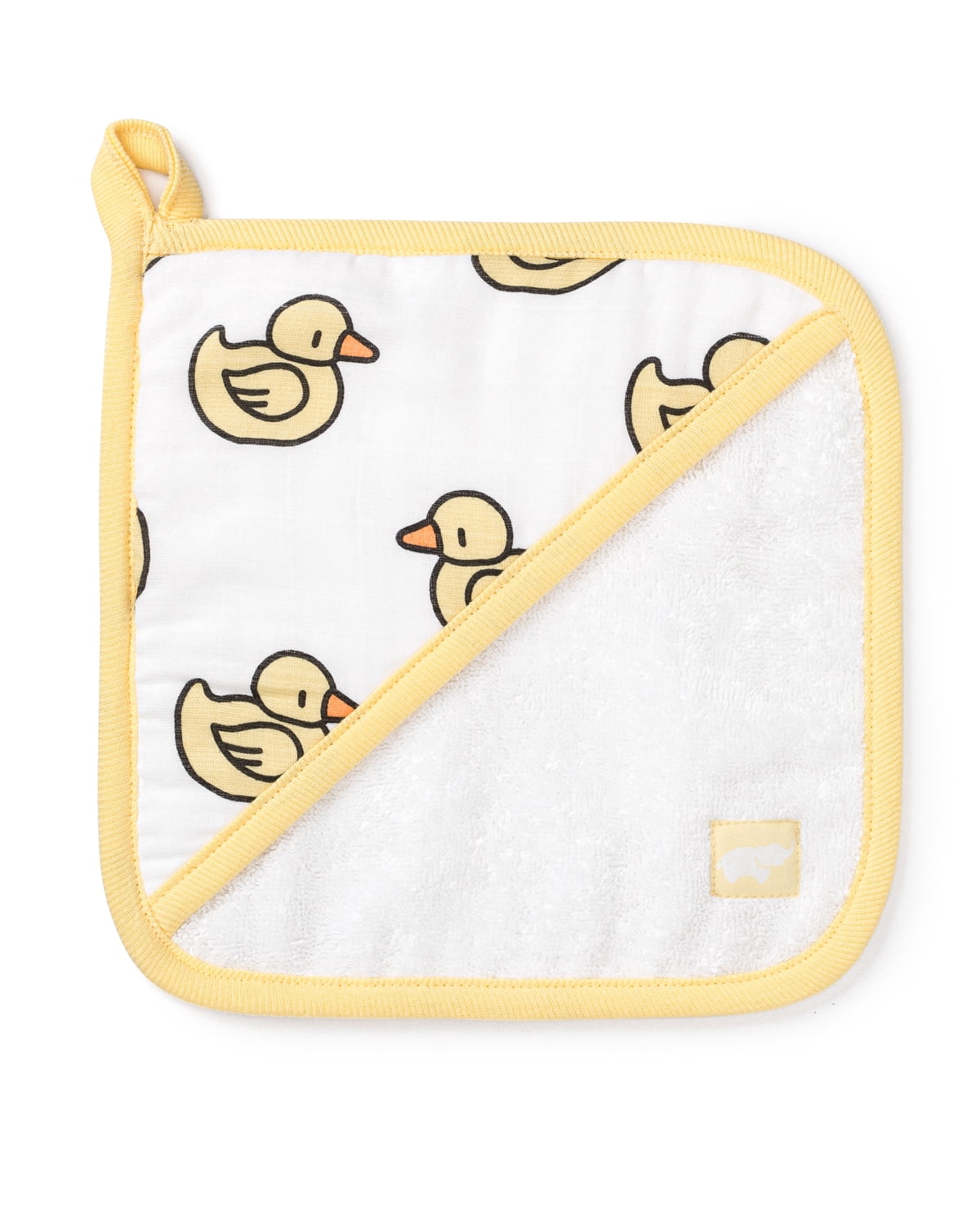 Monica + Andy Organic Cotton Baby Washcloth Set, GOTS Certified Soft Muslin & Terry Cloth Washcloths, 3-Pack
