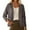 Dark Gray, variant on Womens Lightweight Open Front Casual V-Neck Long Cardigan Sweater with Pockets White, M