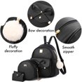 thumbnail image 4 of Mochila I IHAYNER de piel para niñas y niños, 3 piezas, plateada, 4 of 6