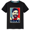 thumbnail image 2 of 2024 HOT Messi Ropa estampada para niños Verano Algodón Camiseta para niños Niñas Casual Manga corta Moda Camisas negras Ropa deportiva Top, 2 of 5
