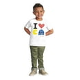thumbnail image 3 of Pixelized Retro Game I Heart PACMAN Toddler Boy Girl T Shirt Infant Toddler Brisco Brands 12M, 3 of 6