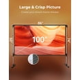 VANKYO Projector Screen with Stand, 100inch Portable Indoor Outdoor