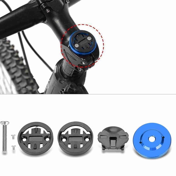 Support de Support pour Ordinateur de Vélo, Capuchon de Potence en Alliage d'Aluminium pour Vélo Cat Eye Bryton, Accessoire de Vélo de Montagne, Support de Support pour Ordinateur de Vélo Compatible ViGPSPORT