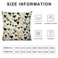 thumbnail image 5 of COMIO  Valentine's Day Pillow Covers Small Black Grey Hearts Decor White Throw Pillow Covers Valentine's Day Cushion Case Decoration for Sofa Couch, 5 of 5