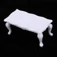 thumbnail image 4 of Mini mesa auxiliar de madera, mesa de té, mesa de café, estilo vintage, diseño ondulado, para Blanco, 4 of 7