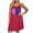 X092-Hot Pink, variant on Censtreet Nightgowns for Women Sleeveless Sleepwear Wide Strap Sleep Shirt Printed Tank Sleepshirt S-XXL