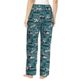 thumbnail image 3 of Naloa Modern Excavator Print Women’s Ultra-Soft Comfy Pajama Lounge Pants with Pockets & Drawstring, 3 of 8