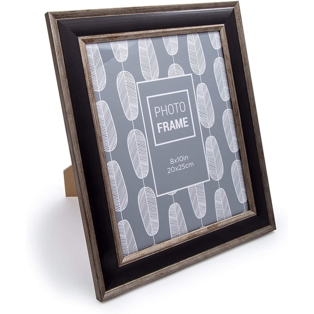 AmPm Cadre Photo Aspect Bois Bicolore Rustique et Magnifique, 4 x 6 Pouces, Blanc
