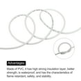 thumbnail image 4 of Uxcell 26AWG Electrical Wire 2 Conductors UL2464 Tinned Copper 10Ft Low Voltage White, 4 of 7