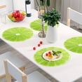 thumbnail image 6 of Lemon Slice Placemats Round Table Mats Non-Slip Washable Heat Resistant Kitchen Place Mat for Home Dining Coffee Tabletop (4PCS) Home Decor, 6 of 7