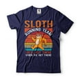 thumbnail image 4 of Funny Sloth Shirt Sloth Running Team Sport GYM Activity Funny Parody Pet Animal Lovers T-shirt (Large Military Green), 4 of 6