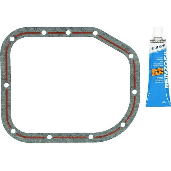 Lower Oil Pan Gasket Set - Compatible with 2007 - 2019 Toyota Yaris 1.5L 4-Cylinder 2008 2009 2010 2011 2012 2013 2014 2015 2016 2017 2018