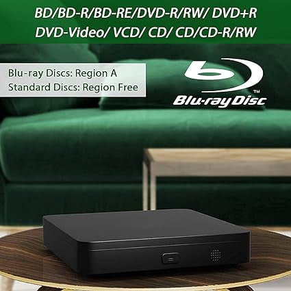 Didar Compact Mini Blu Ray DVD Player, 1080P Play All DVDs & Region A 1  Blu-Rays with HDMI/AV, Max 128G USB Support - Walmart.com