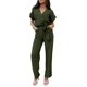 thumbnail image 1 of Mono Enterizo PRETTYGARDEN Cruzado con Cuello en V y Cinturón Verde Militar S, 1 of 8