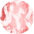 thumbnail image 1 of Ahgly Company Machine Washable Indoor Round Abstract Red Modern Area Rugs, 6' Round, 1 of 4