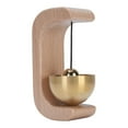 thumbnail image 1 of Timbre De Comerciantes Para Apertura De Puerta, Timbre De Puerta De Madera Con Sonido Agradable, Minimalista, Decorativo, De Latón, Multiusos Para Restaurante, Puerta De Entrada,, 1 of 7