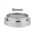 thumbnail image 2 of Magnetic Aluminum Dosing Ring Cup Funnel 51MM Filter Brewing Bowl Coffee Powder Basket Portafilter A Silver aluminum alloy, 2 of 7