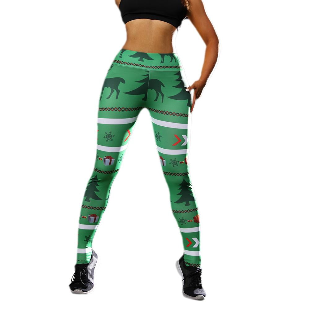 christmas running leggings