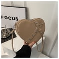 thumbnail image 3 of Women Bag Fashion Crossbody Bag Shopping Bag Heart Purse Heart Shaped Shoulder Bag Stylish Messenger Bag for Everyday, 3 of 21