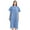 Blue, variant on Womens Cover Ups Wraps Solid Color Terry Bathrobe Beach Surf Swimming Thickened Warm Beach Hooded Cape Blue One Size