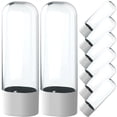 thumbnail image 1 of CRILSTYLEO 8 Pcs Couvre-Tête de Brosse à Dents Résistant à l'Eau Réutilisable en Plastique Transparent pour le Camping, 1 of 8