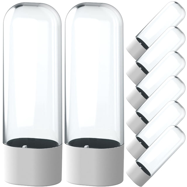 CRILSTYLEO 8 Pcs Couvre-Tête de Brosse à Dents Résistant à l'Eau Réutilisable en Plastique Transparent pour le Camping