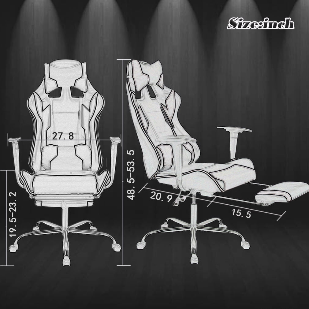 Gaming Chair Racing Style High-Back Office Chair Ergonomic Swivel Chair