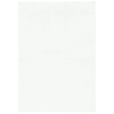 SAFAVIEH Tahoe Joey Solid Shag Area Rug, White, 3' x 5'